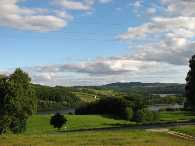 Widok ze Z�otej G&oacute;ry na Wie�yc�