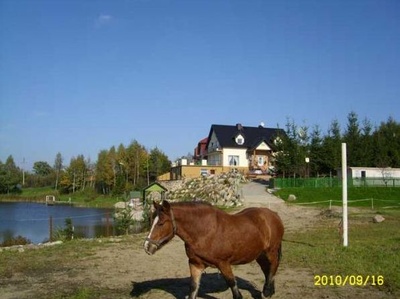 Domki nad jeziorem na Kaszubach, sala w okolicach Tr&oacute;jmiasta