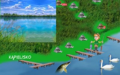 Domek jezioro pomost �&oacute;dka - Lipczynek