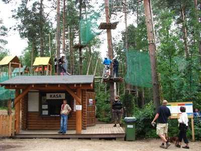 Szymbark CEPR Park Linowy Tarzan Park