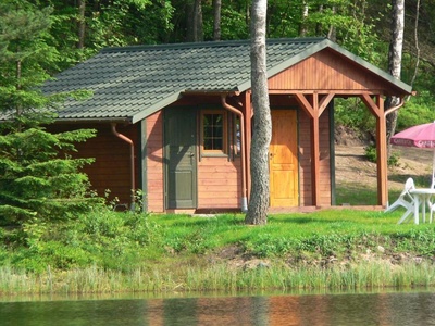 Domek nad jeziorem sauna jaccuzi Kaszuby