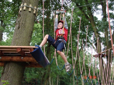 W parku linowym Jumpy Park